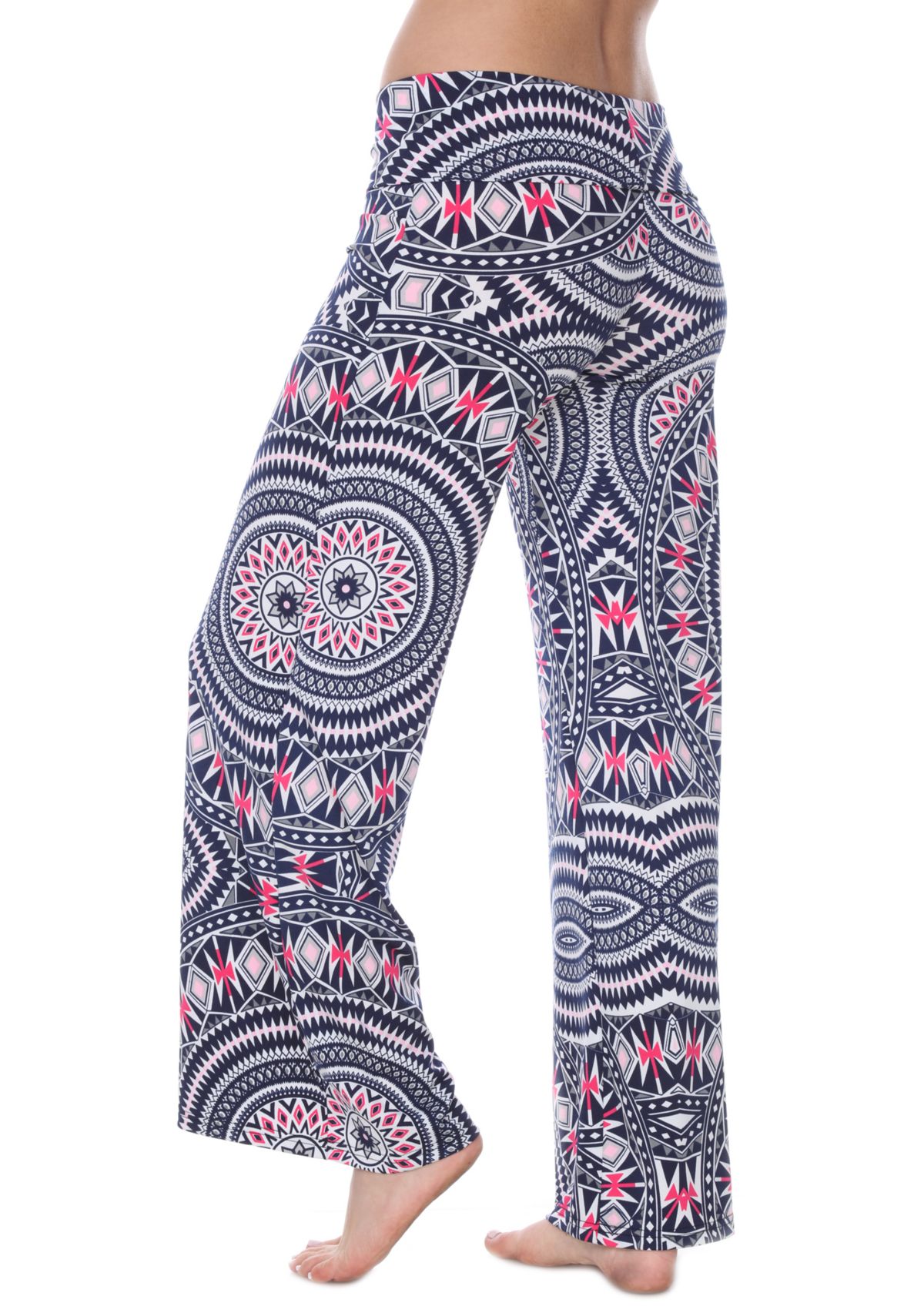 Geometric Print Palazzo Pants