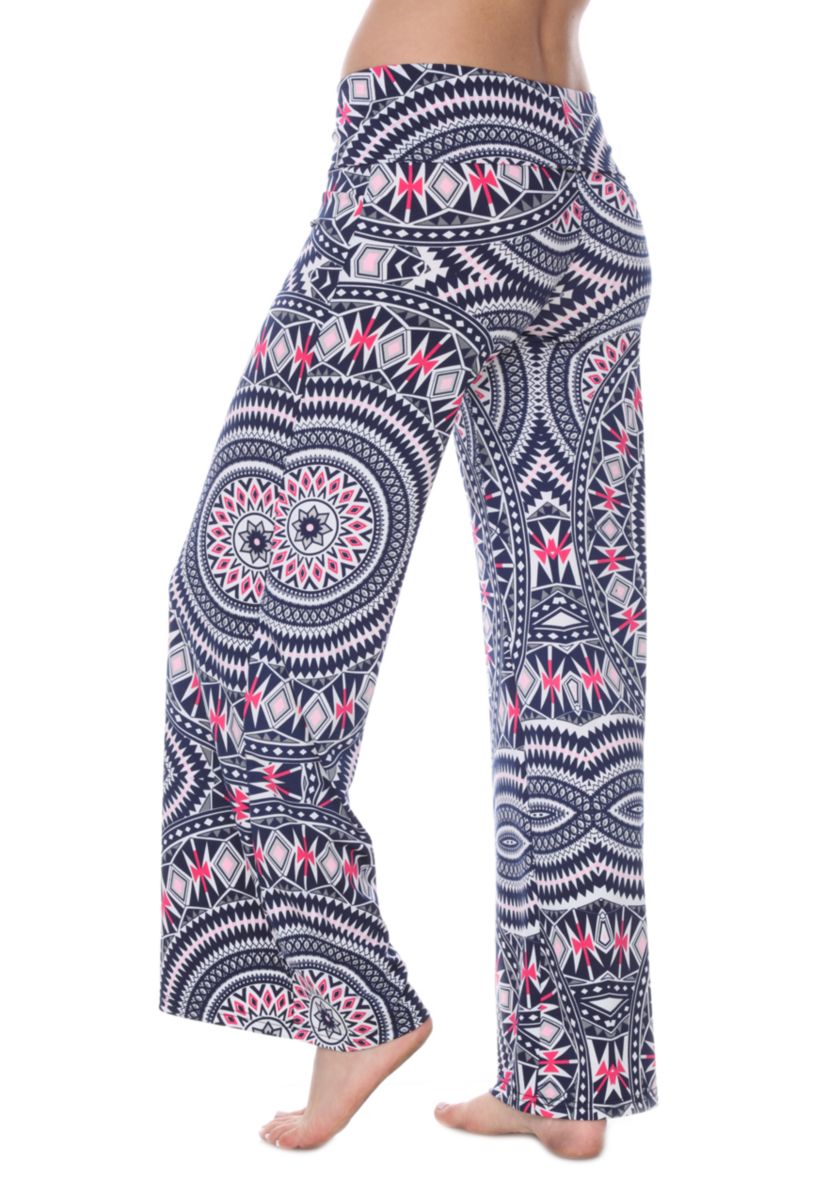 Geometric Print Palazzo Pants