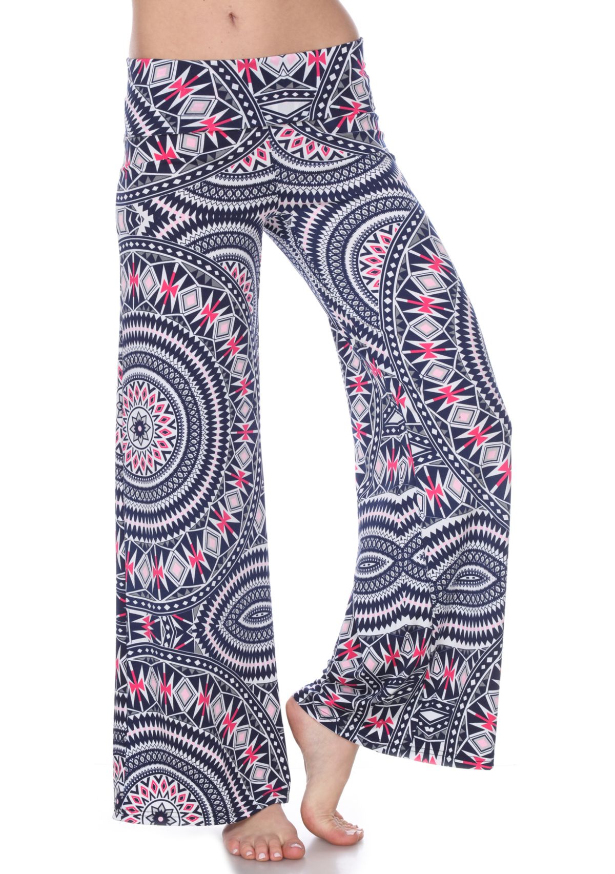 Geometric Print Palazzo Pants