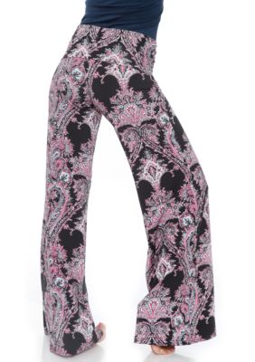 Women's Paisley Print Palazzo Pants