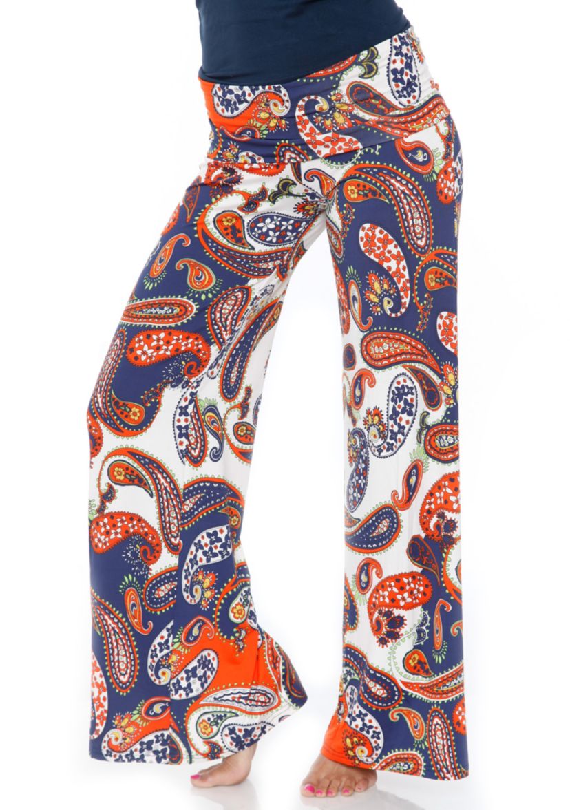 Womens Printed Palazzo Pants