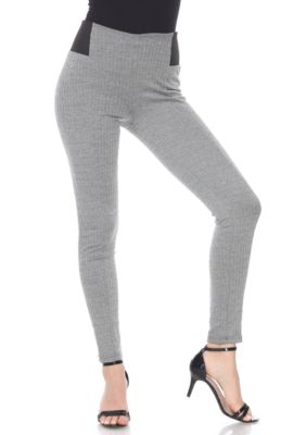 White Mark Women's Jacquard Slim Pants