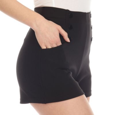Tailored Front Button Shorts