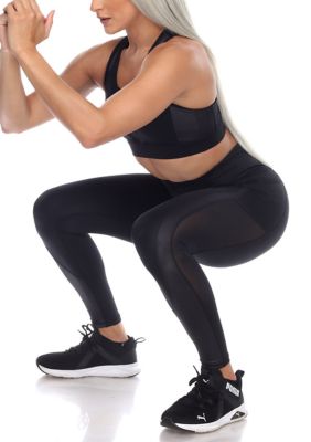 High-Waist Mesh Fitness Leggings