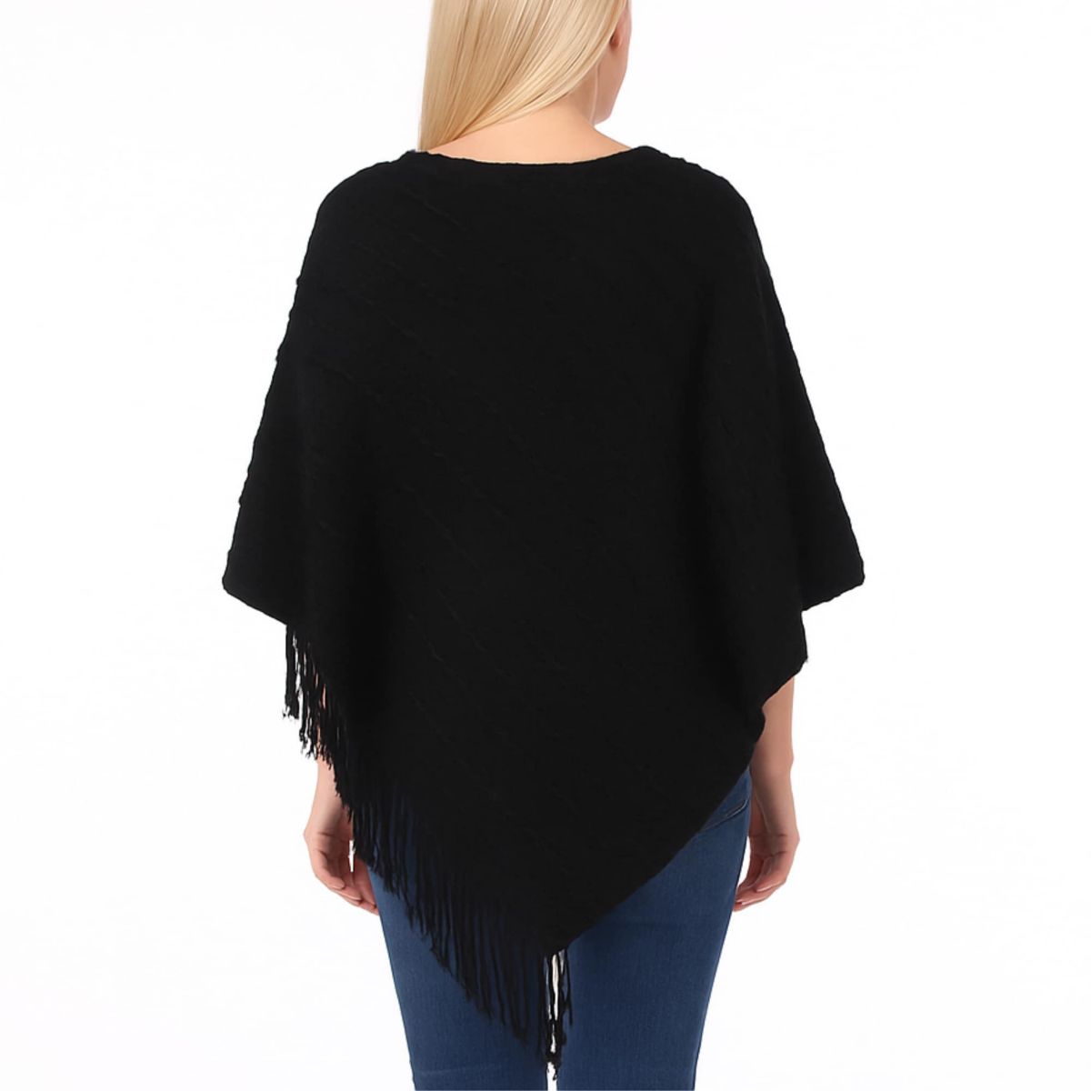 Women’s Lightweight Textured Knit Poncho