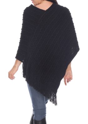 Melisandre Fringe Poncho Sweater