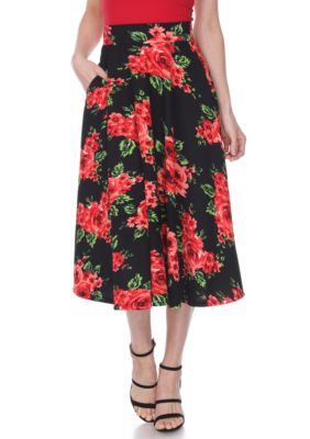 Floral Midi Skirt