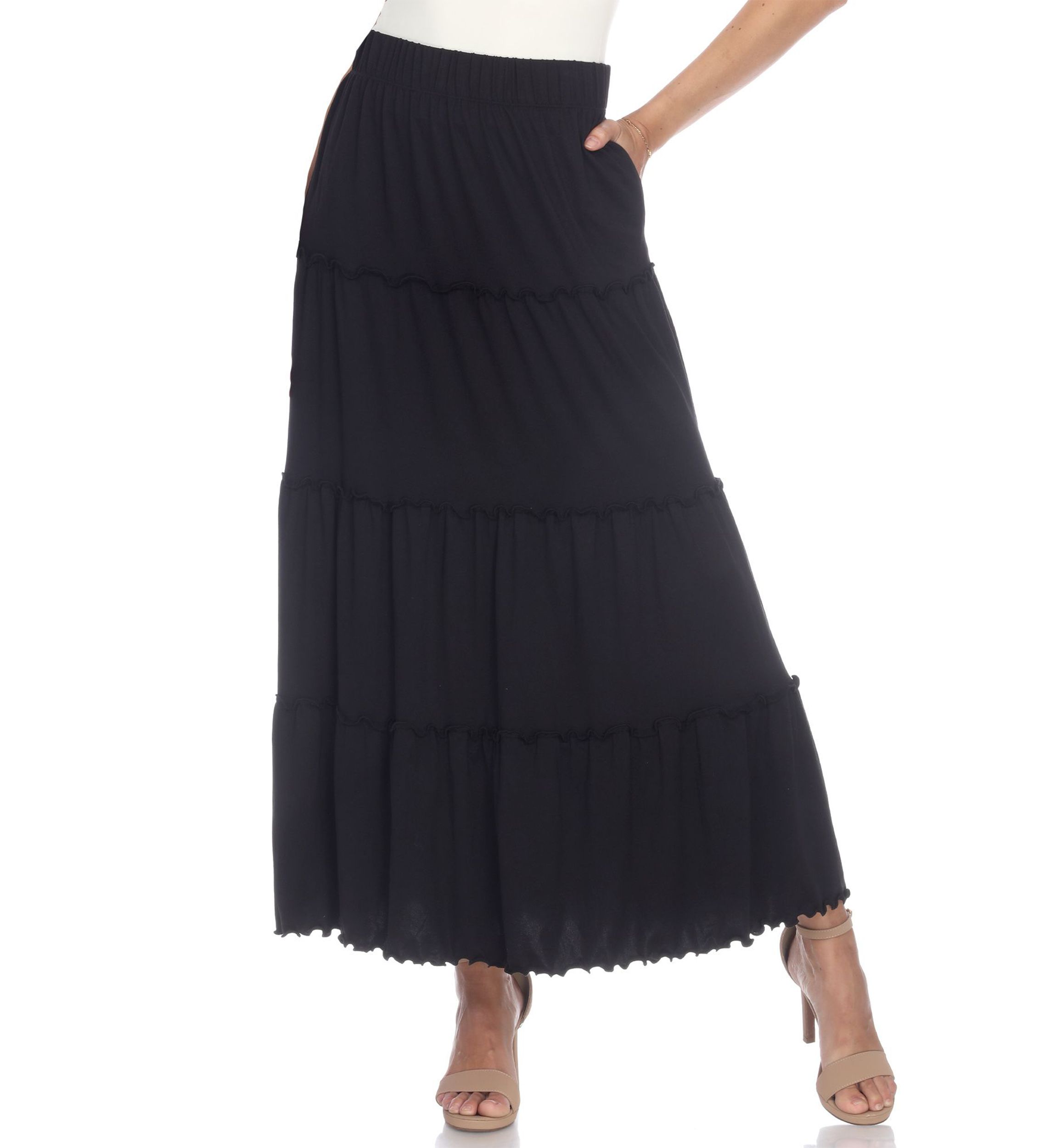 Tiered Maxi Skirt