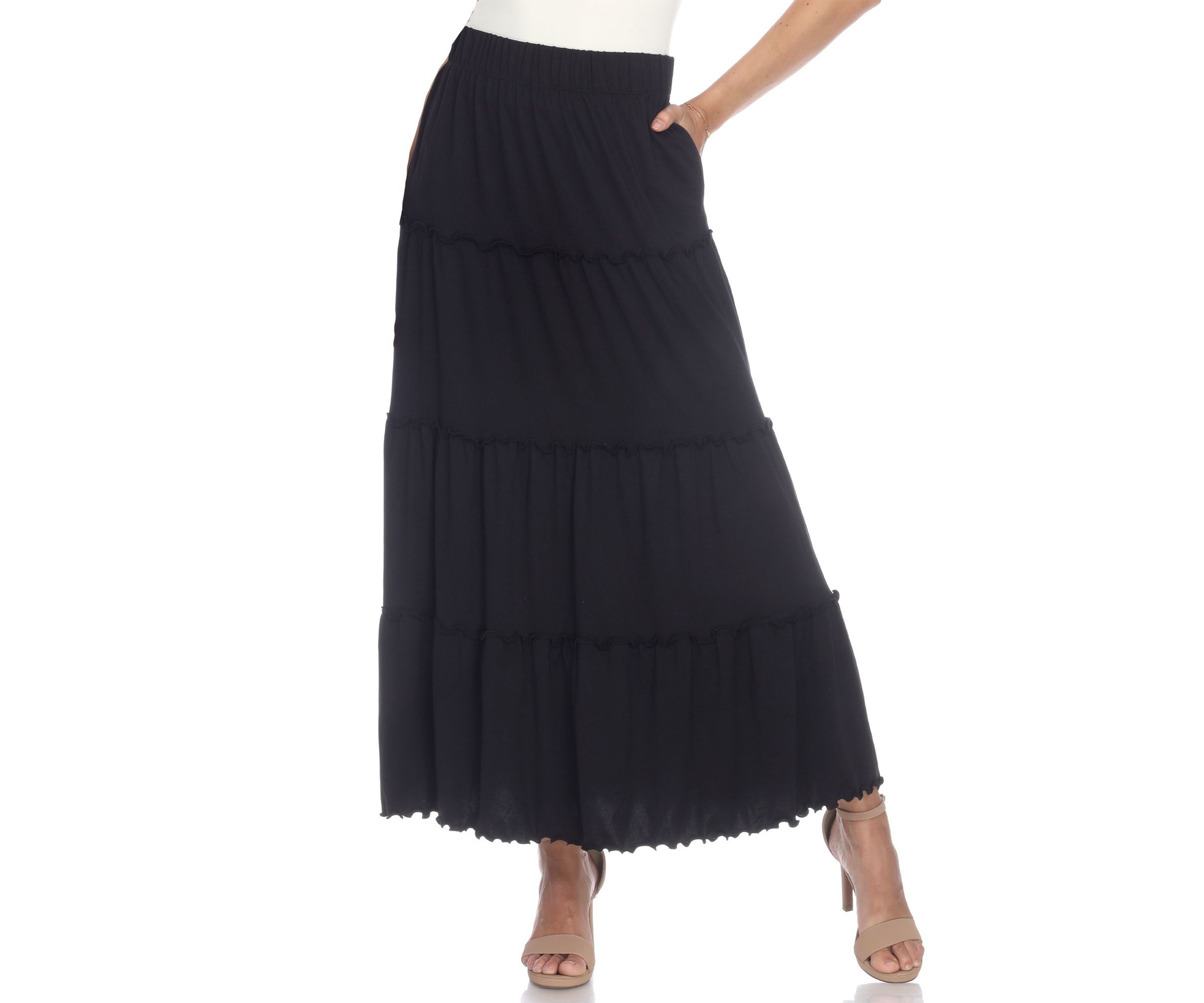 Tiered Maxi Skirt