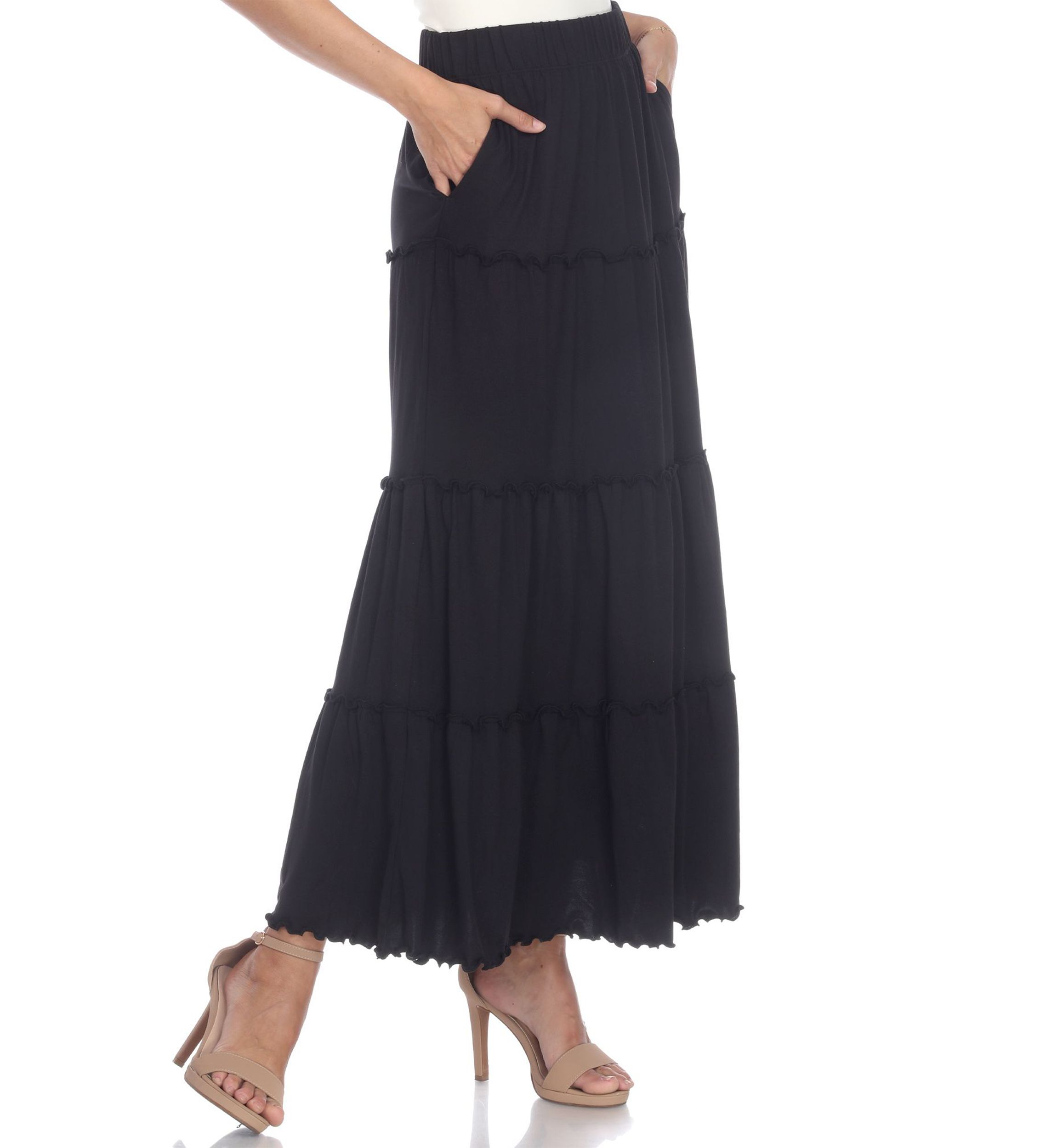 Tiered Maxi Skirt