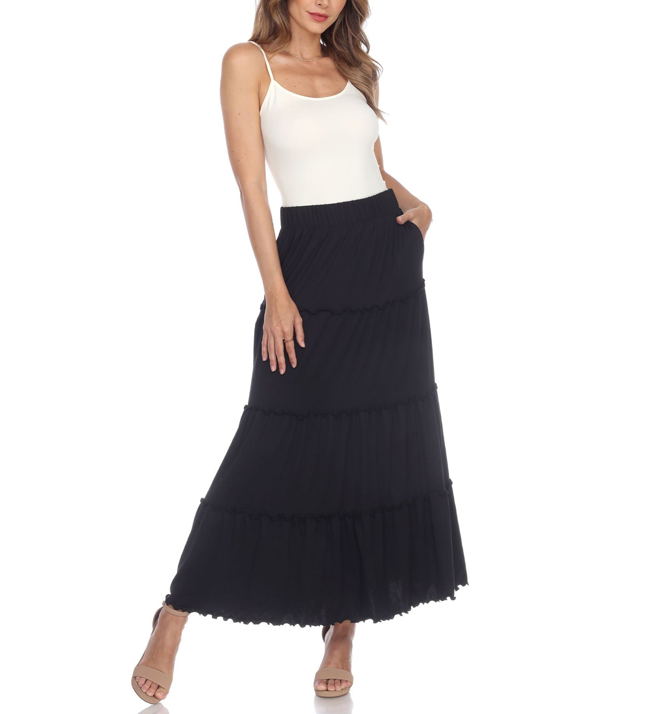 Tiered Maxi Skirt