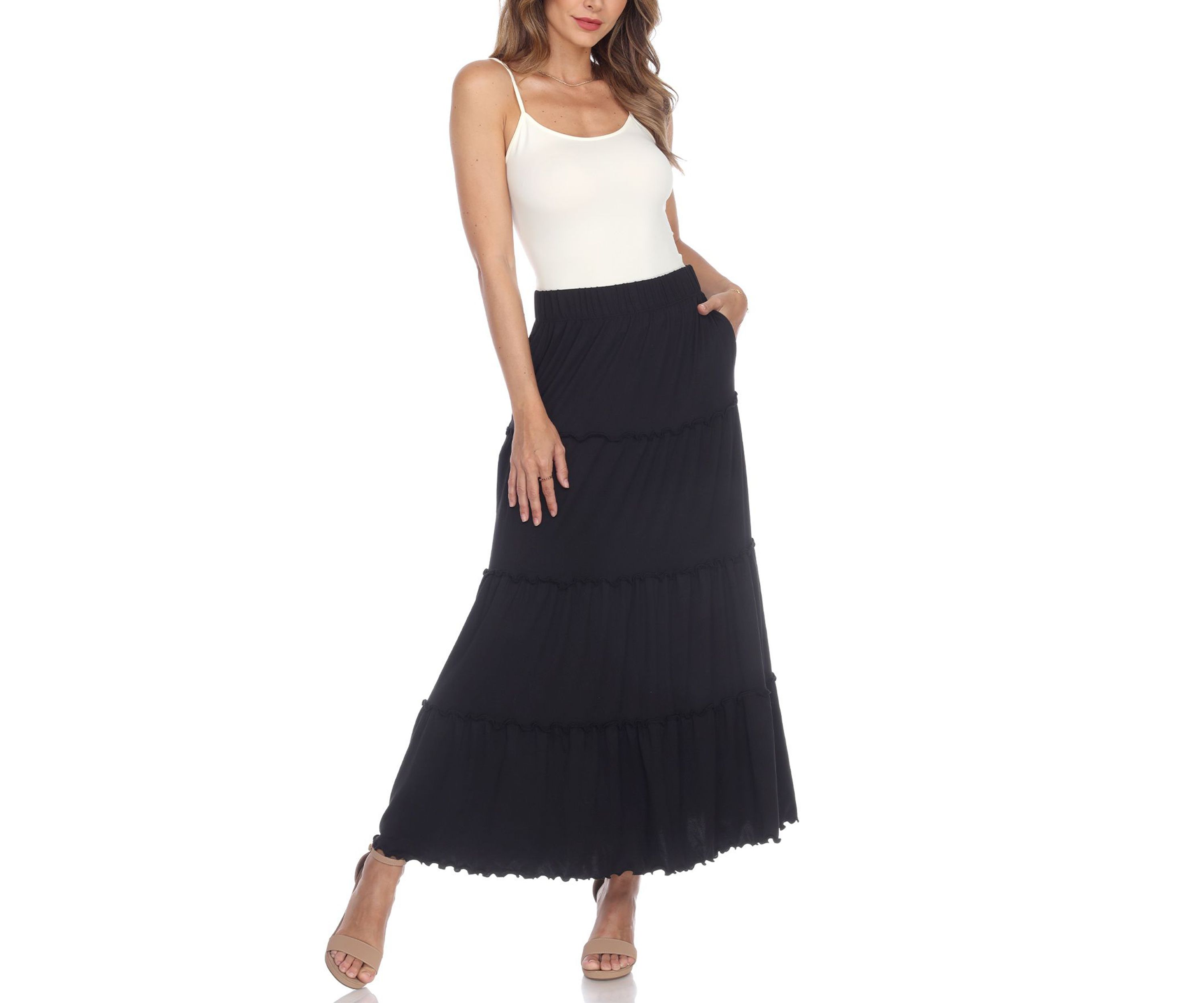 Tiered Maxi Skirt