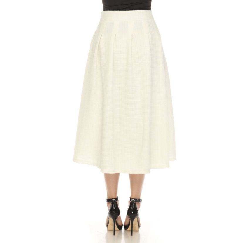 Flared Tweed Skirt