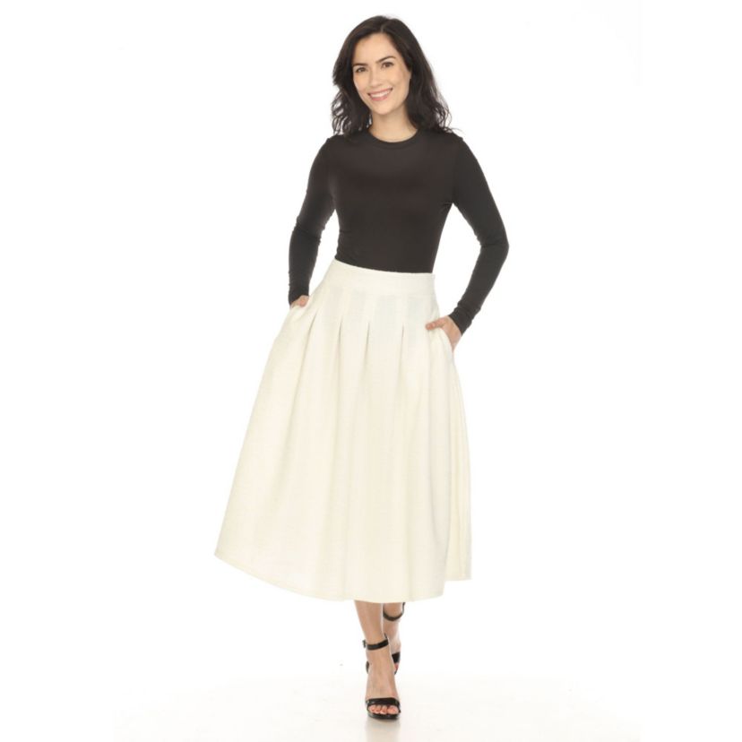 Flared Tweed Skirt