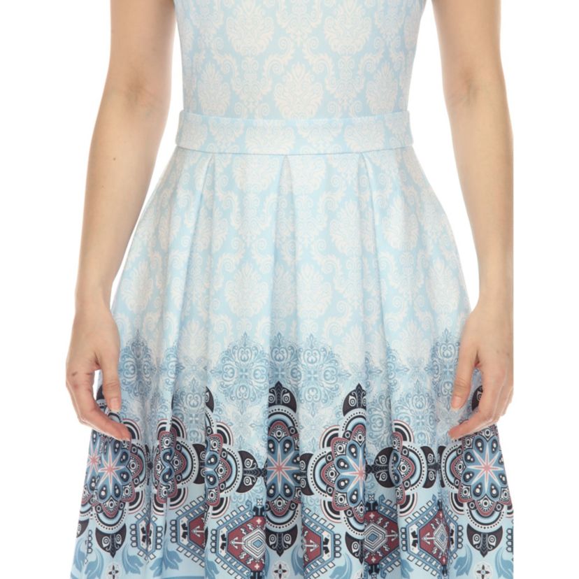 Fit and Flare Knee Length Dress