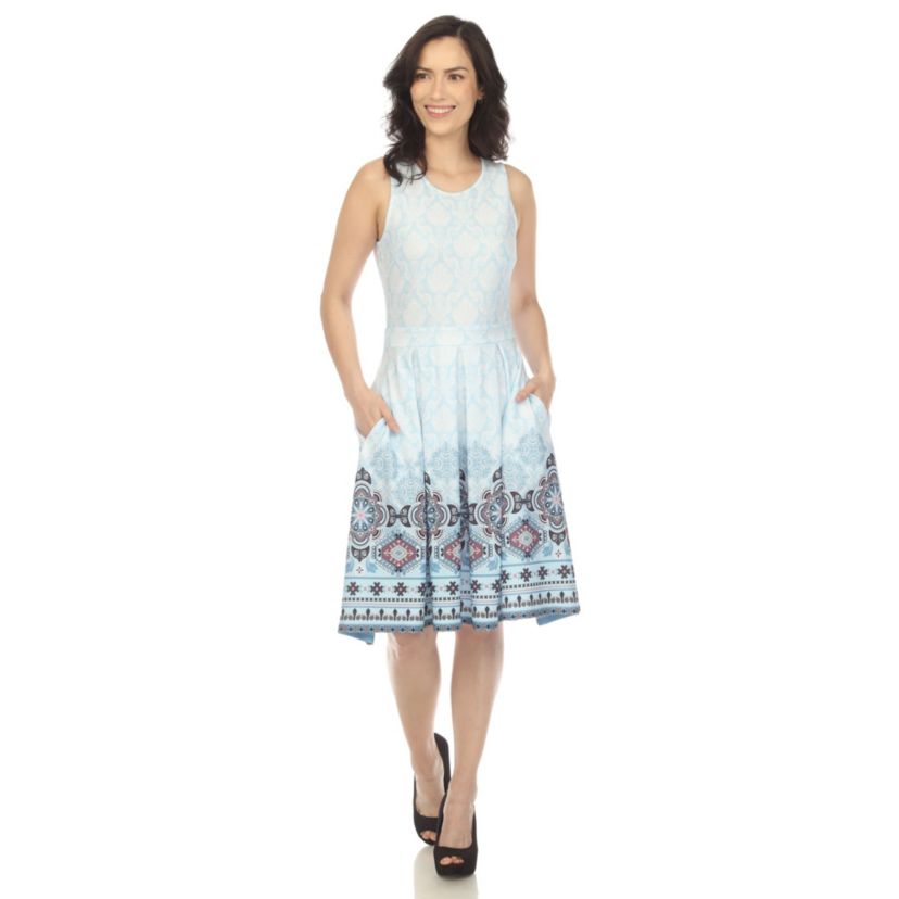 Fit and Flare Knee Length Dress