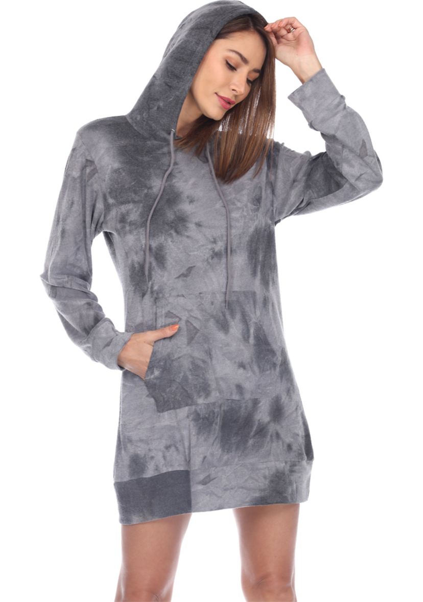 Womens Tie Dye Sweatshirt Dress 