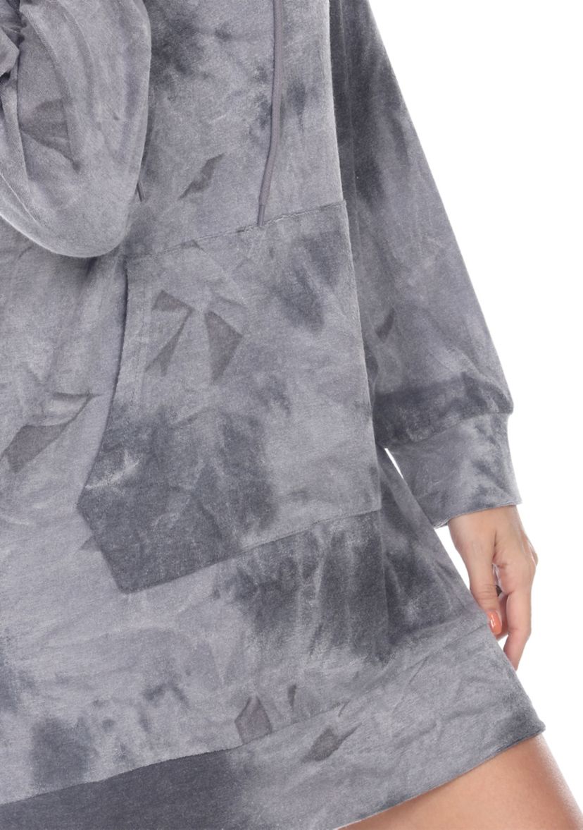 Womens Tie Dye Sweatshirt Dress 