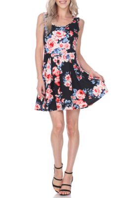 Crystal Flower Print Dress