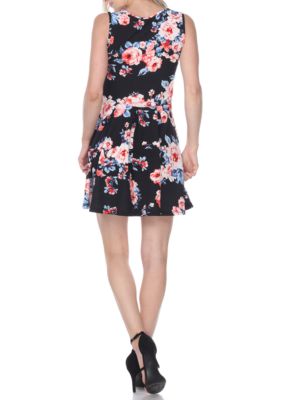 Crystal Flower Print Dress