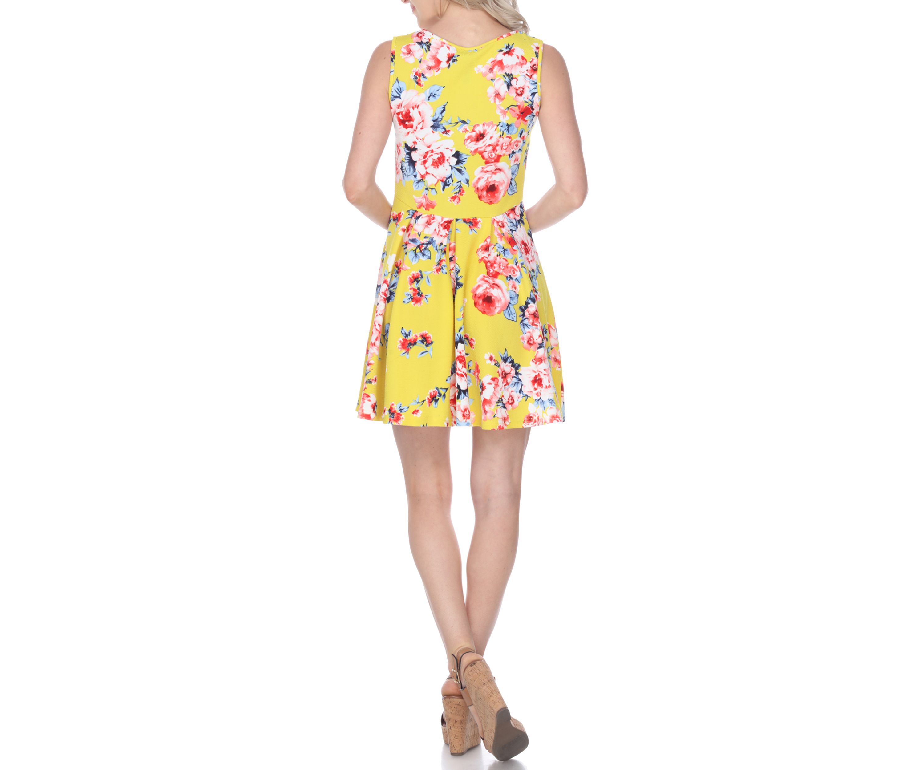 Crystal Flower Print Dress