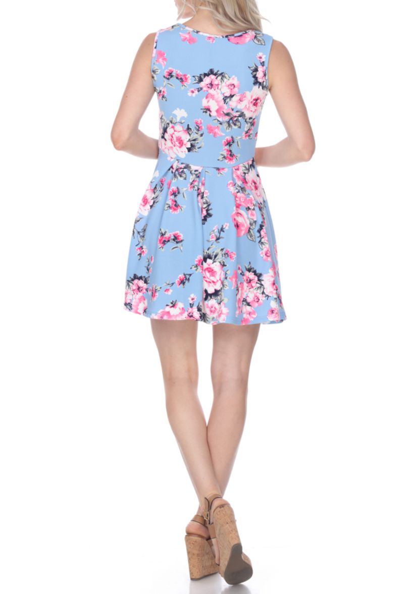 Crystal Floral Print Dress