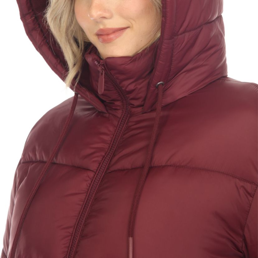Full Front Zip Hooded Bomber Puffer Jacket
