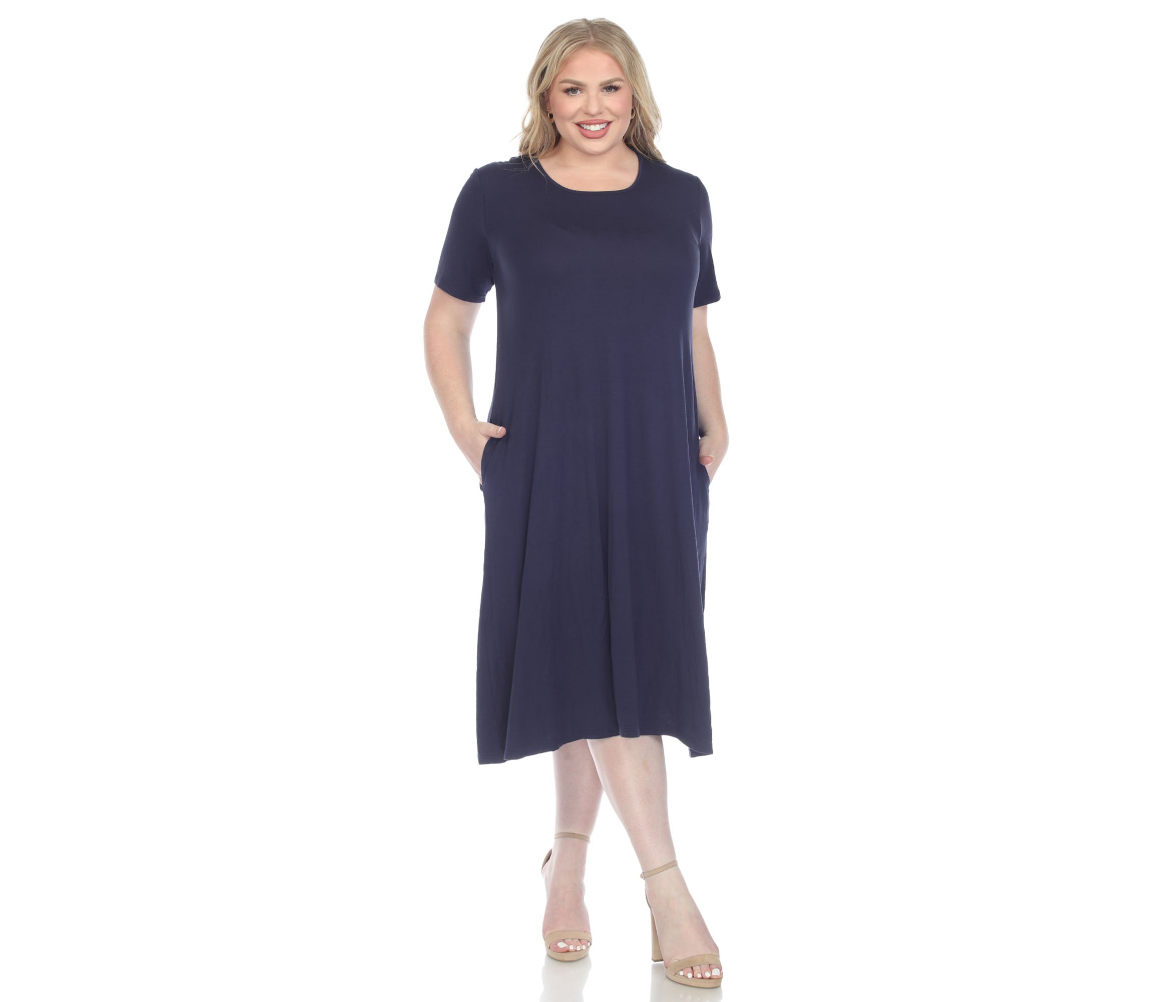 Long Sleeve Tiered Midi Shirt Dress