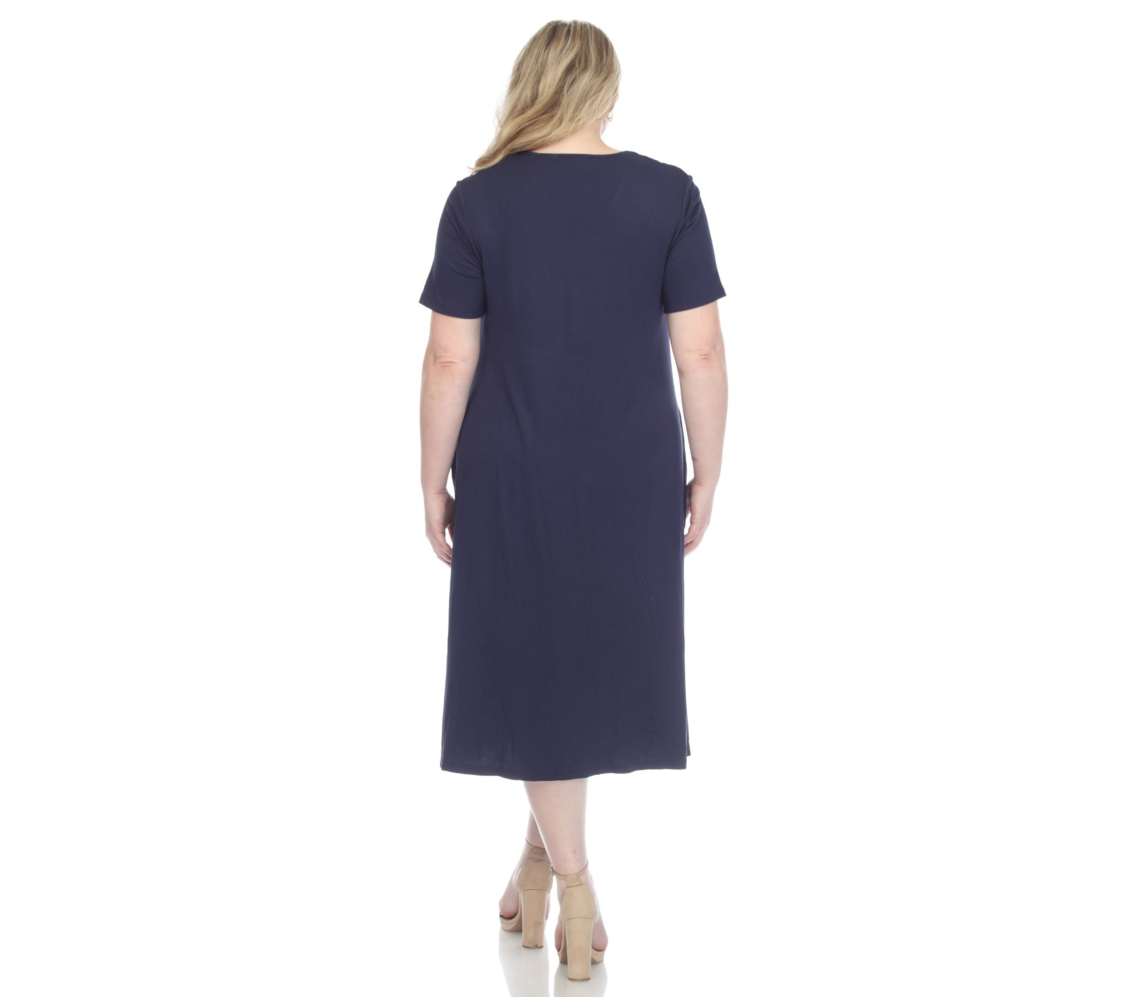 Long Sleeve Tiered Midi Shirt Dress