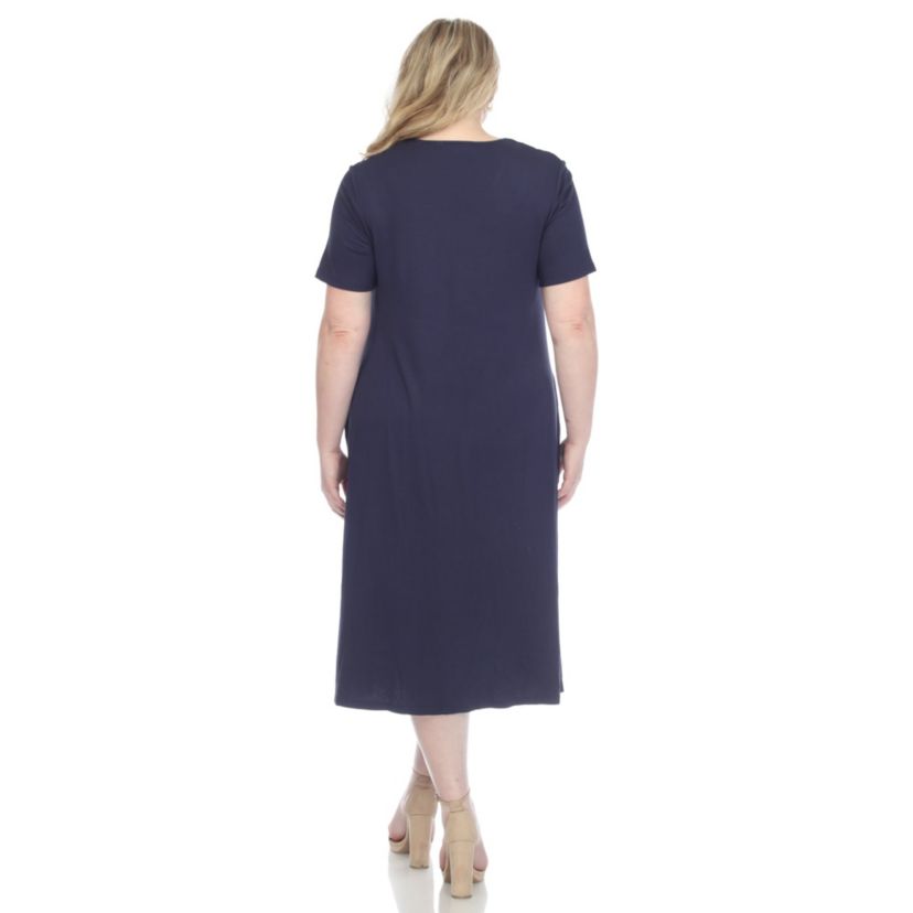 Long Sleeve Tiered Midi Shirt Dress