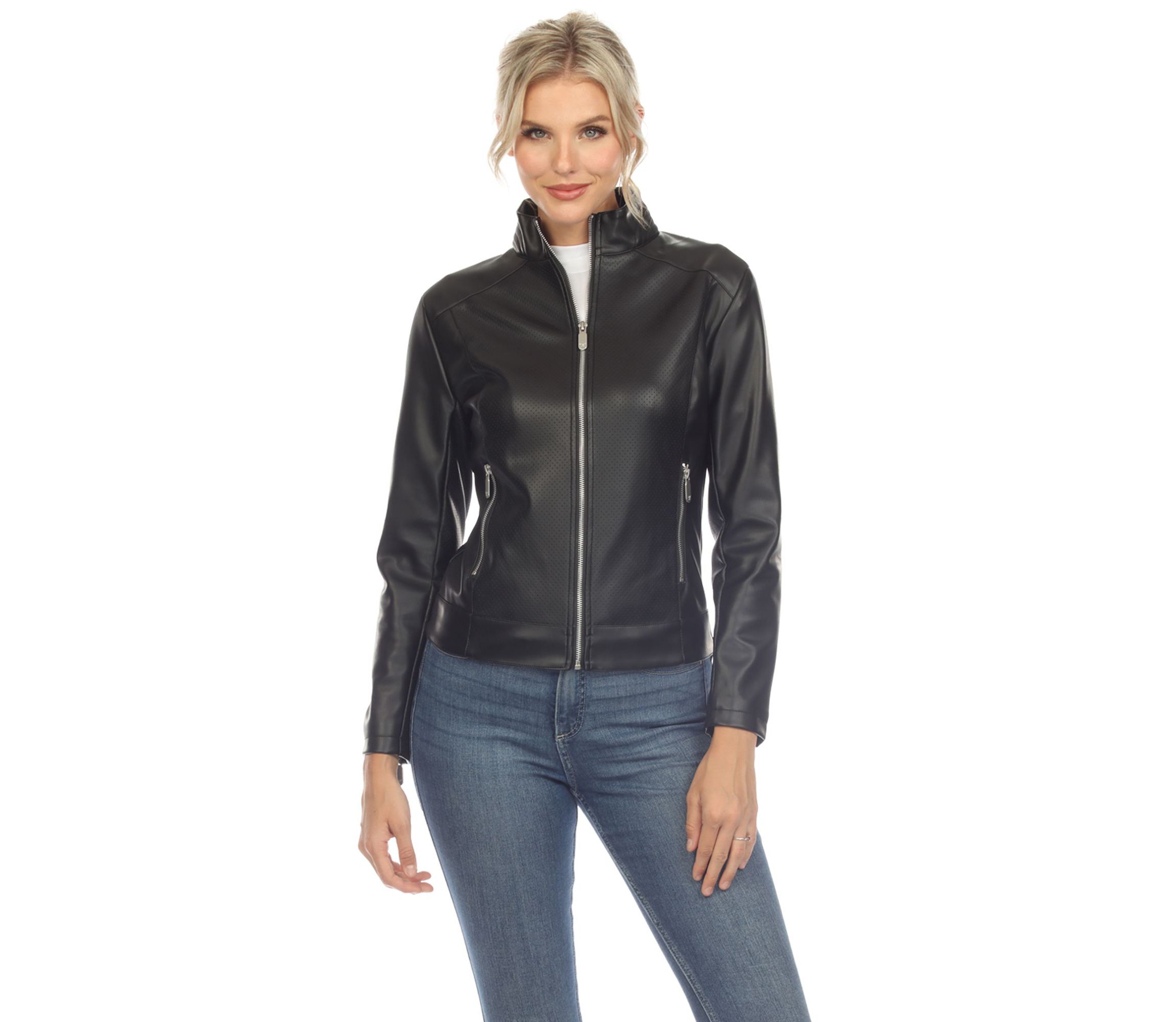 Classic Biker Faux Leather Jacket