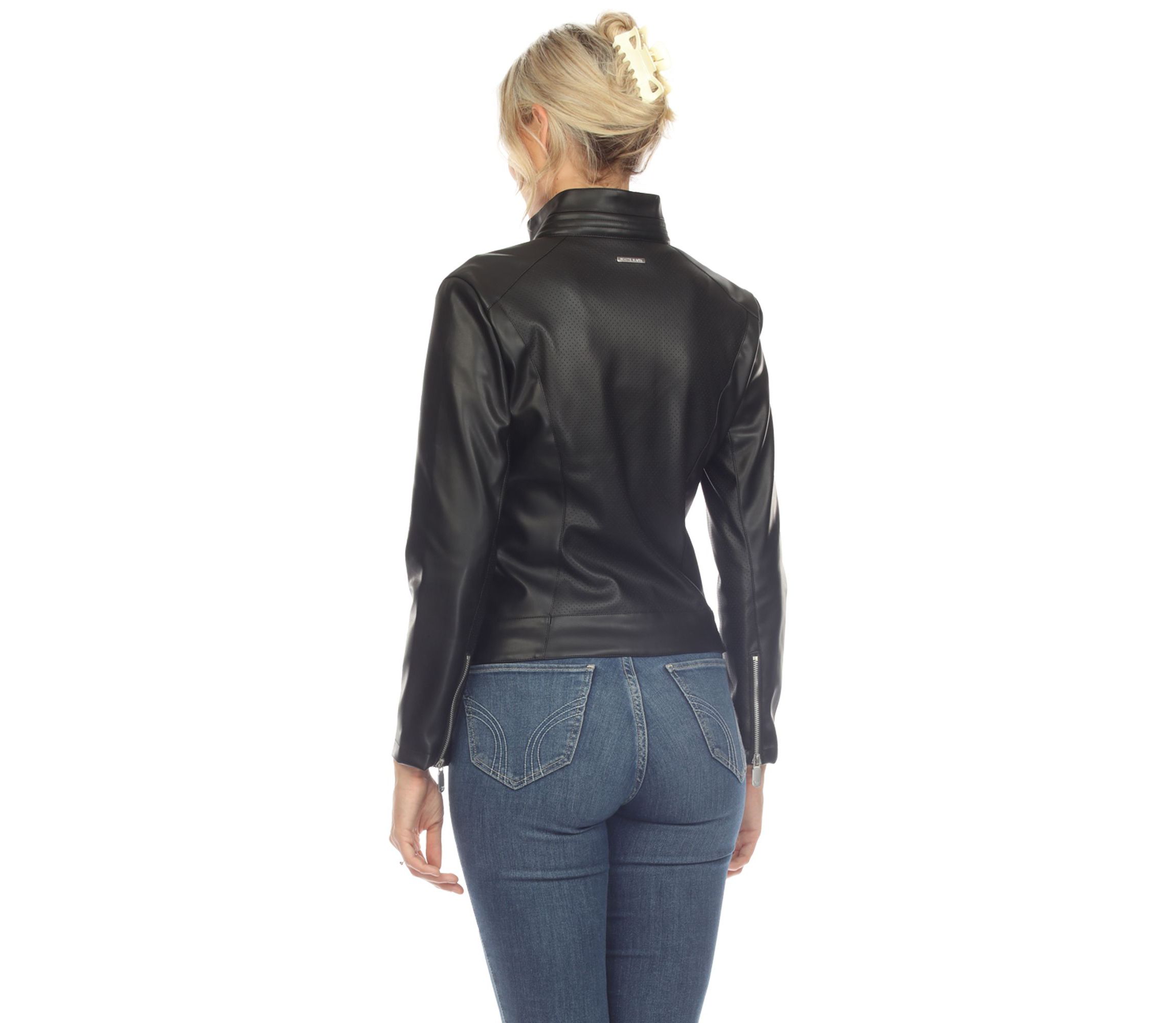 Classic Biker Faux Leather Jacket