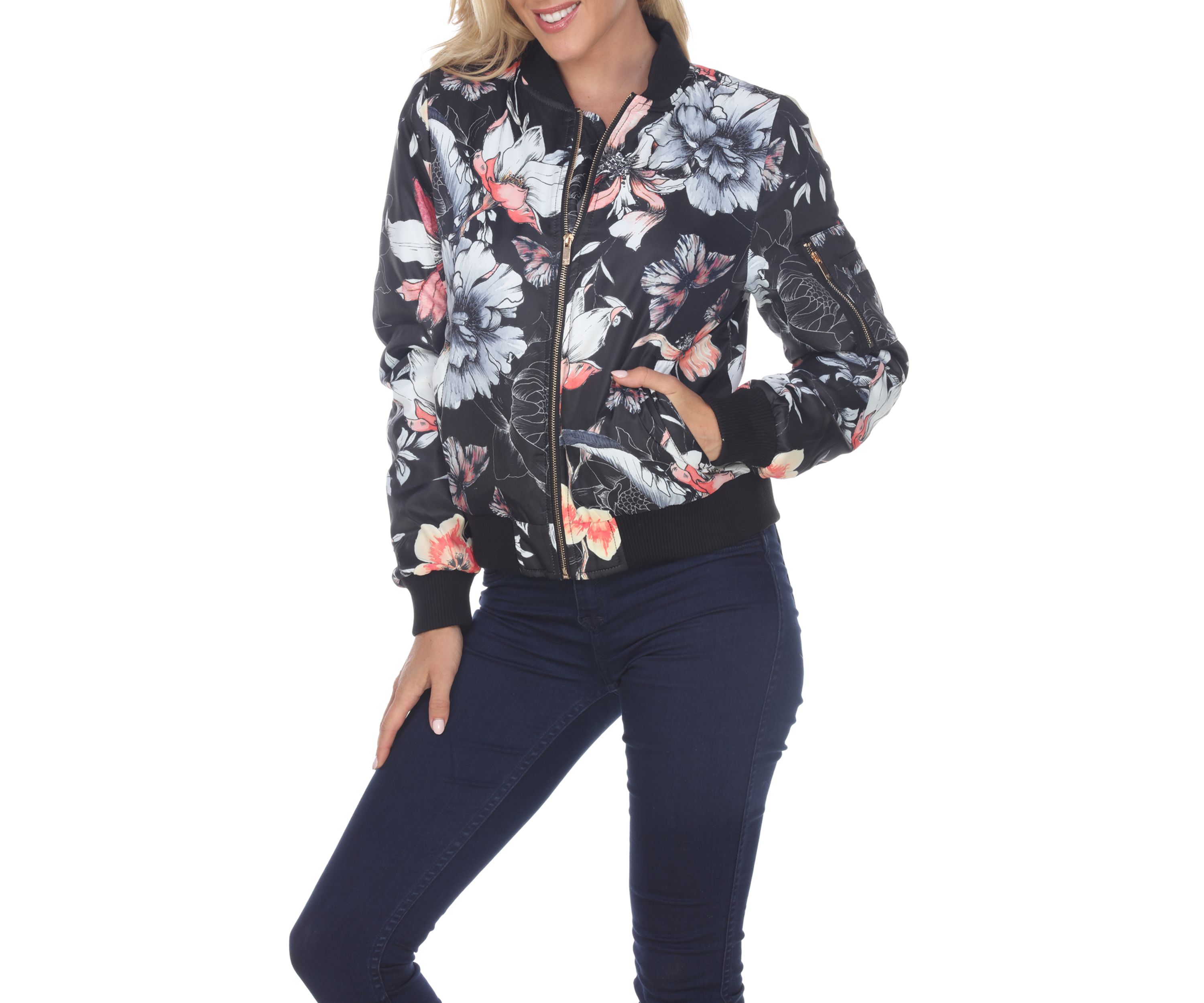 Floral Bomber Jacket