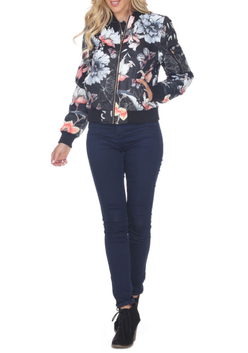Floral Bomber Jacket