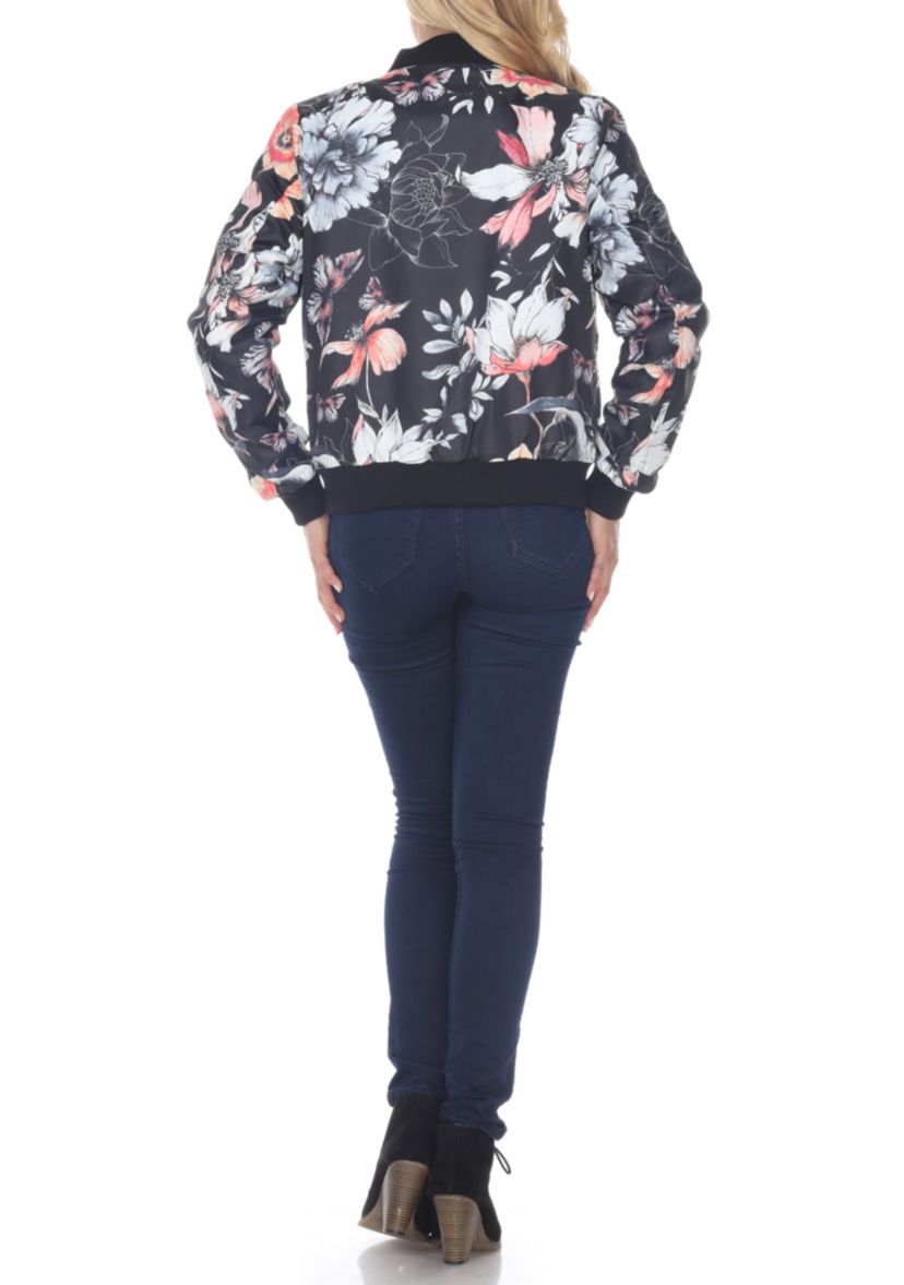 Floral Bomber Jacket