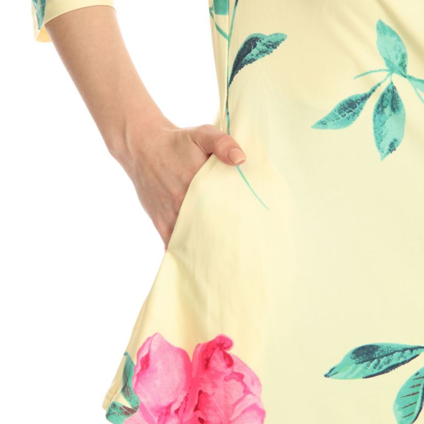 Maternity Floral Printed Cold Shoulder Tunic