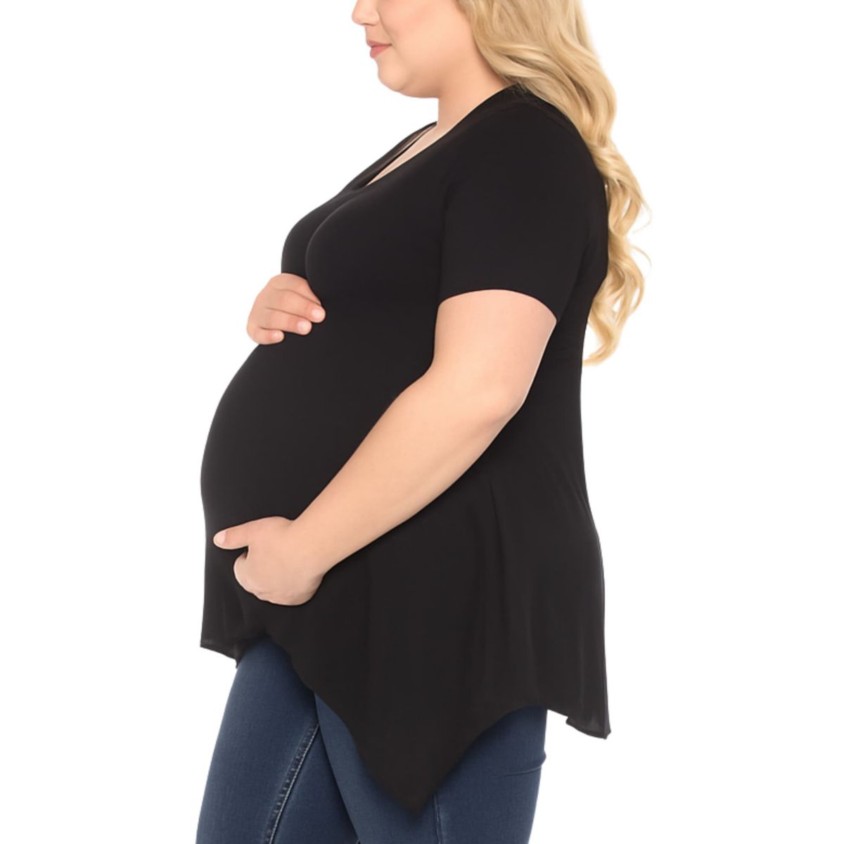 Womens Shirred Maternity Top