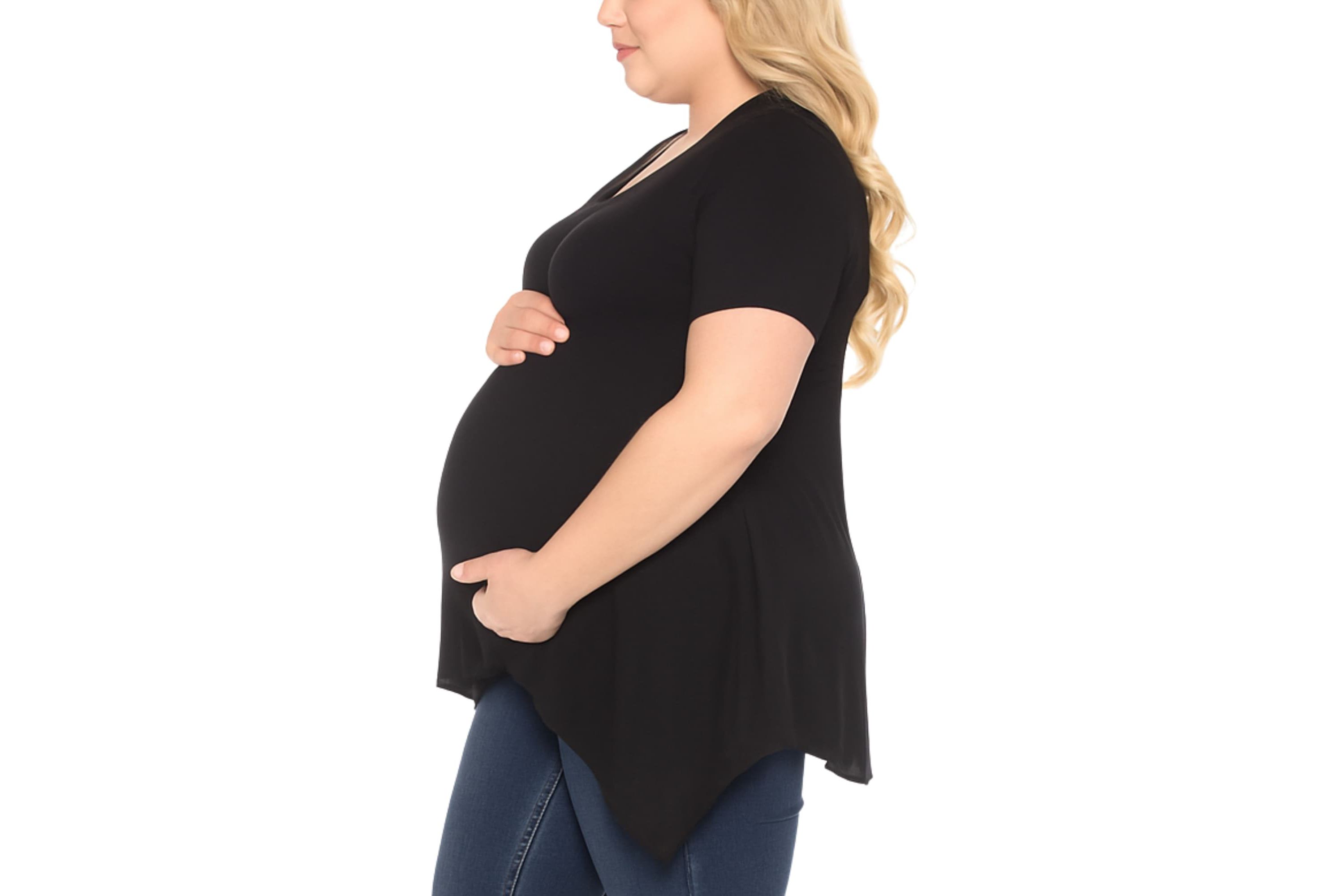 Womens Shirred Maternity Top