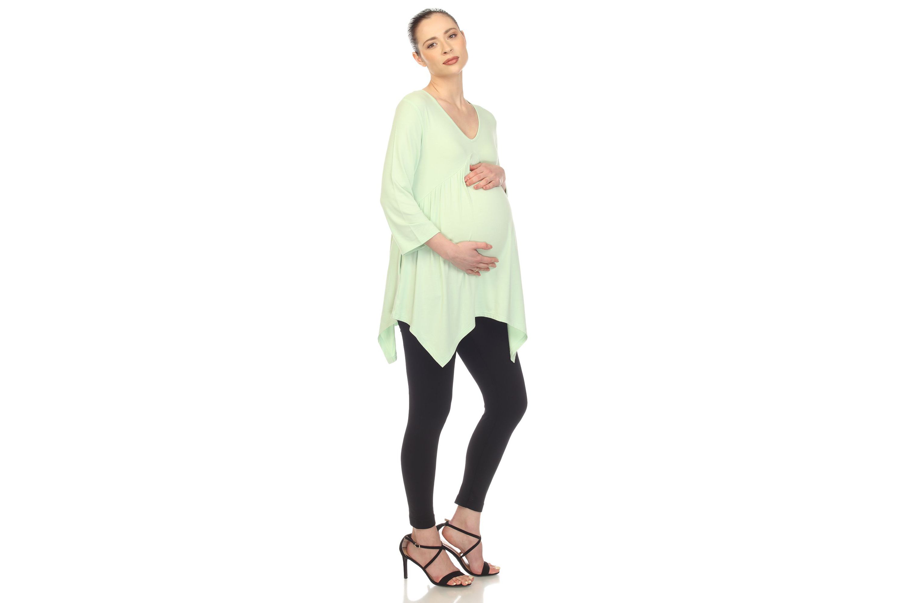 Maternity Empire Cut V-Neck Tunic Top