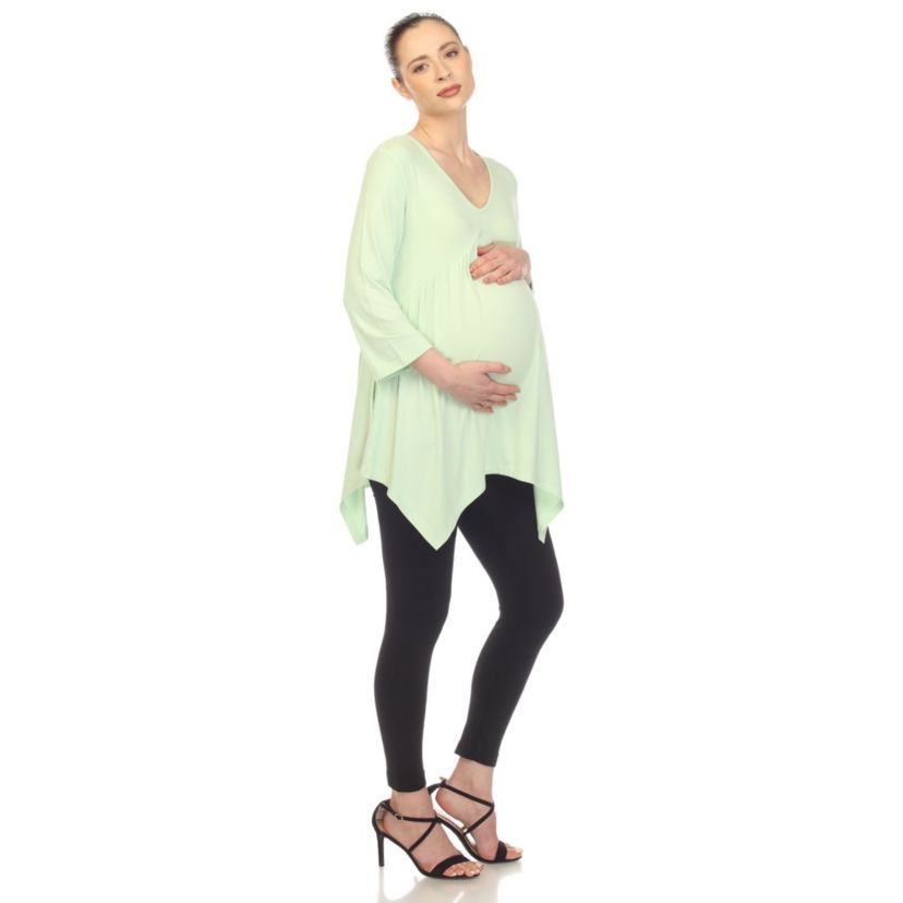 Maternity Empire Cut V-Neck Tunic Top