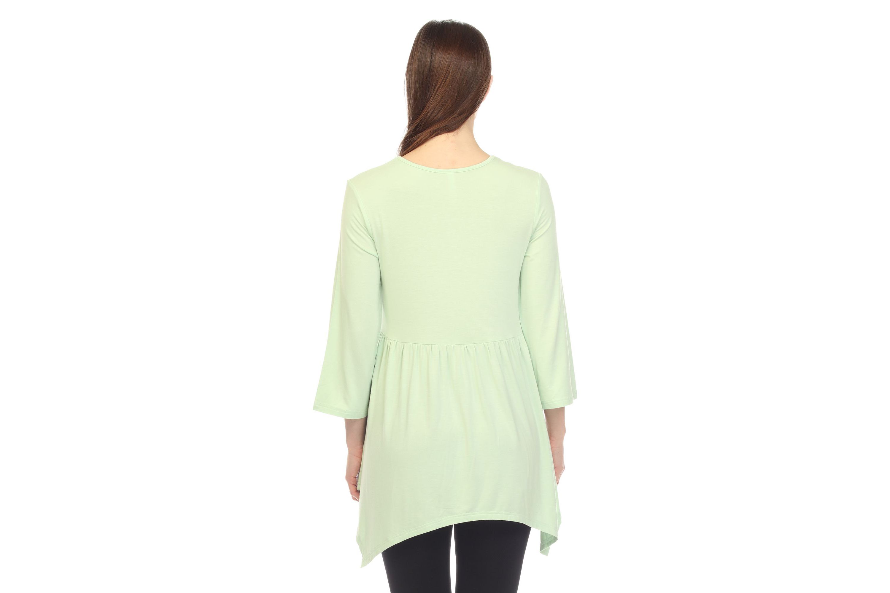 Maternity Empire Cut V-Neck Tunic Top
