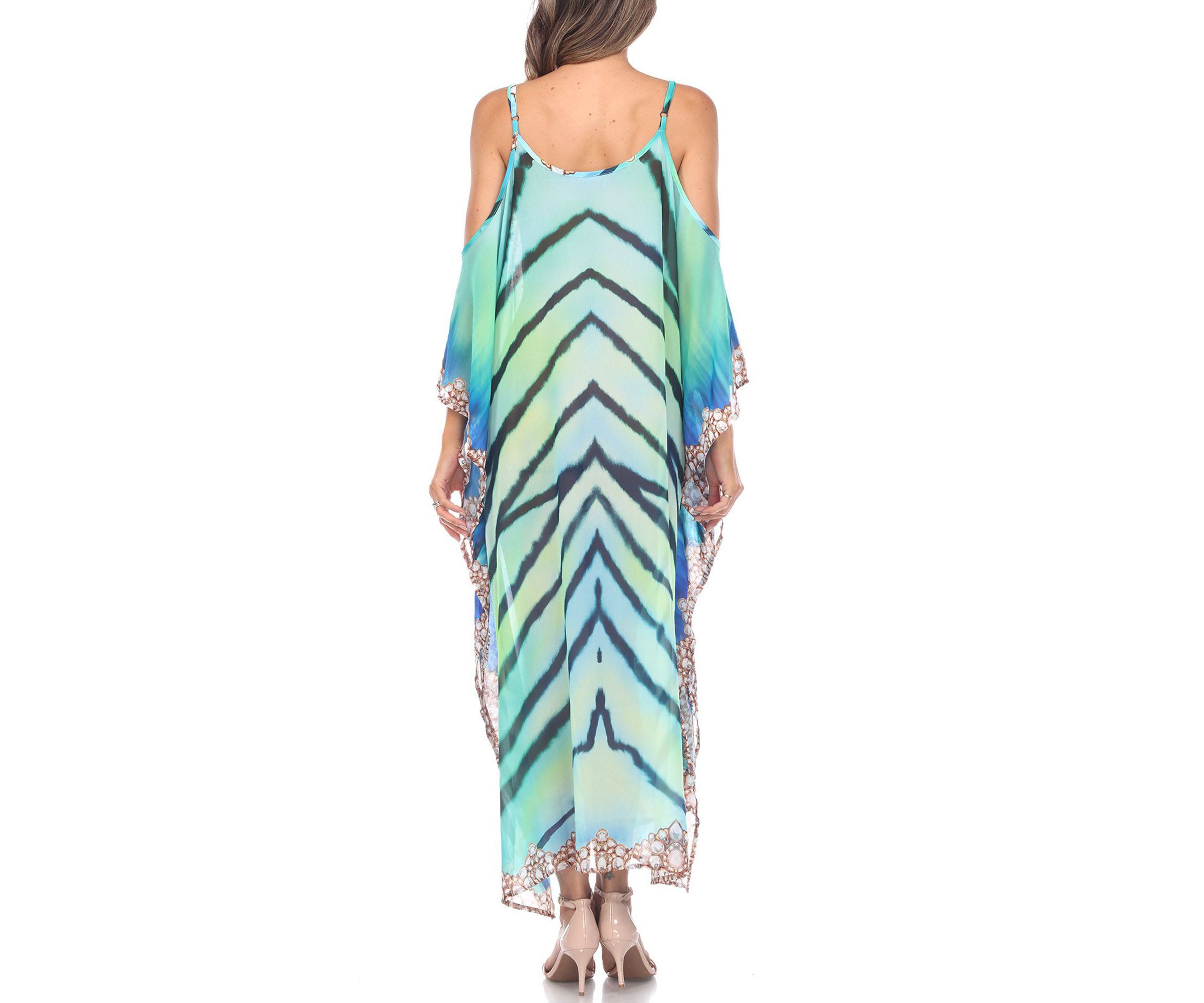 Maternity Plus Size Sheer Maxi Caftan