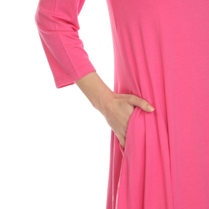 Maternity CrissCross Neckline Swing Dress