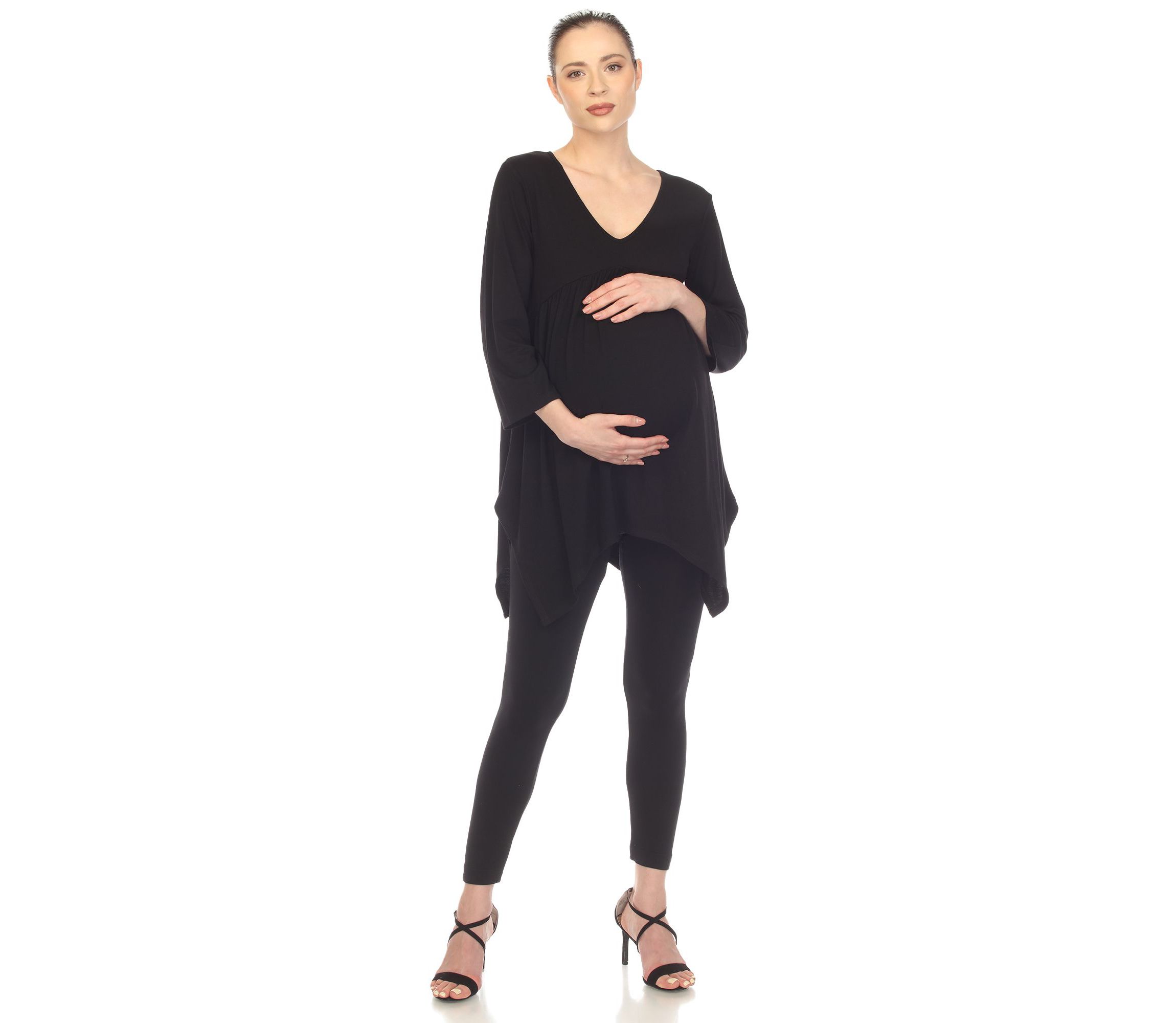 Maternity Empire Cut V-Neck Tunic Top