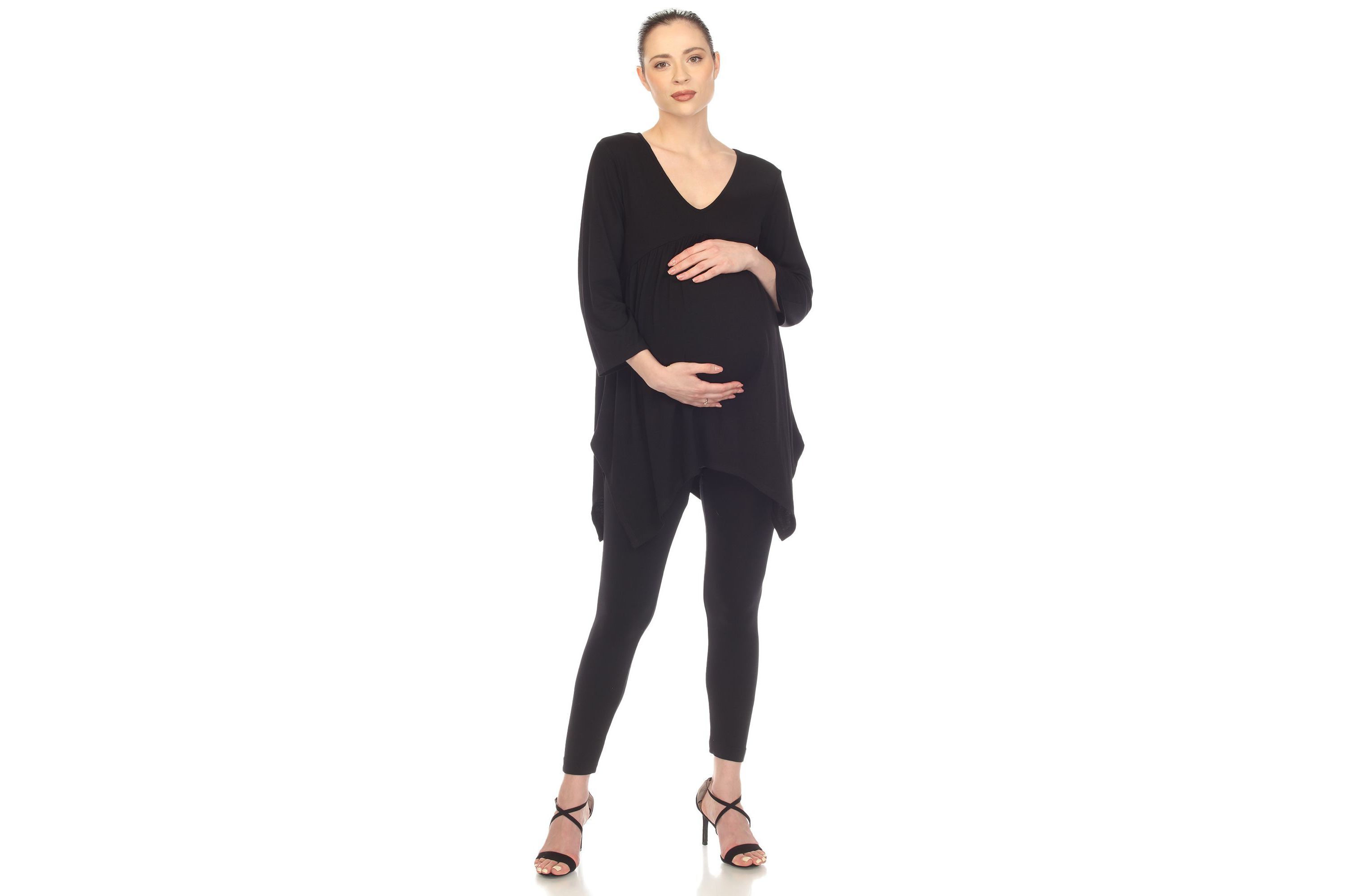 Maternity Empire Cut V-Neck Tunic Top