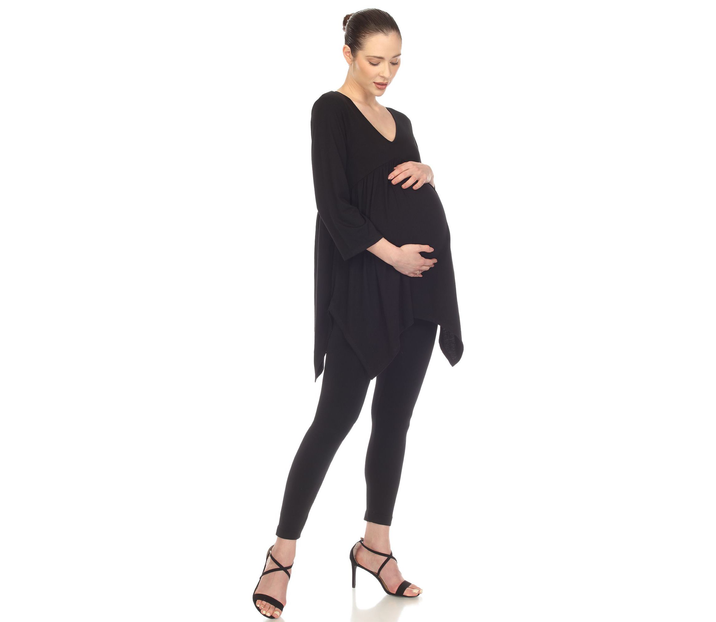Maternity Empire Cut V-Neck Tunic Top