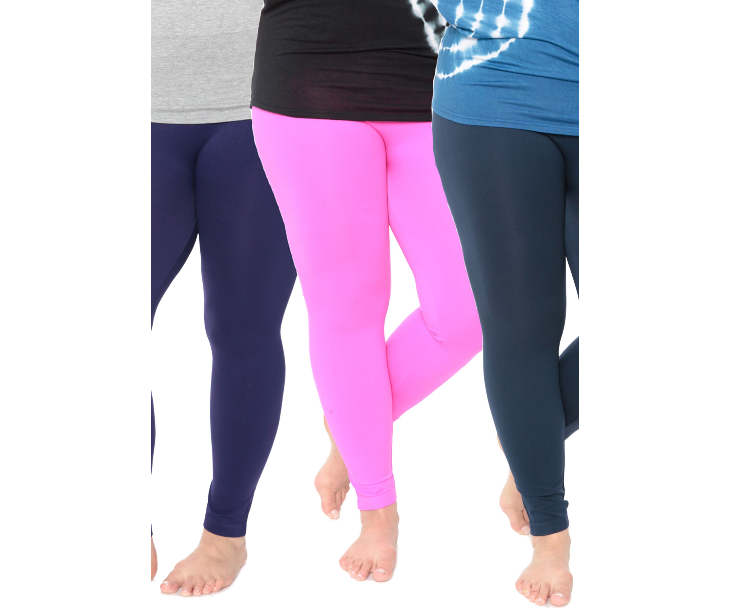 Plus Size Pack of 3 Leggings (One Size Fits Most)