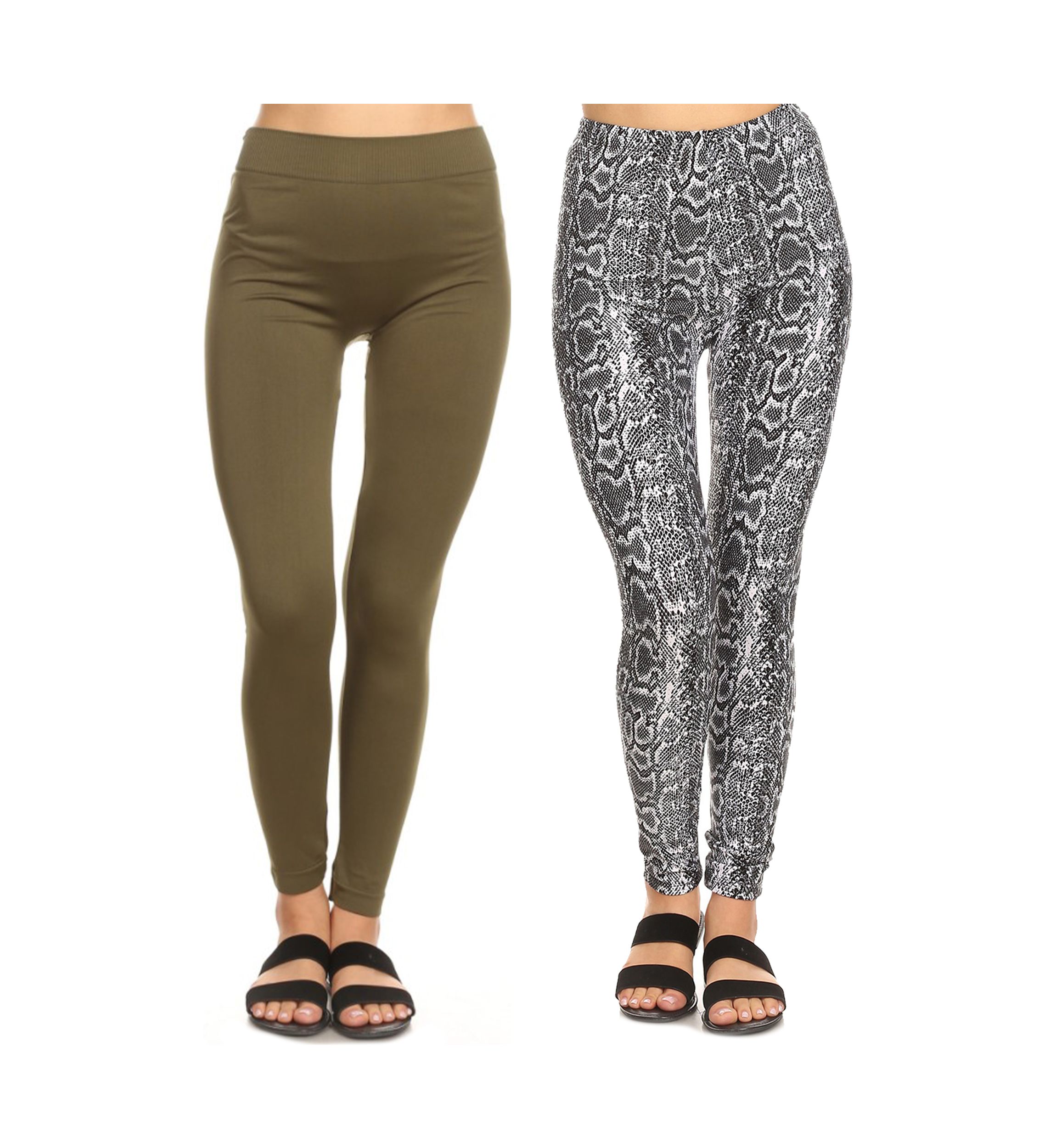 Womens Leggings - 2 Pack 