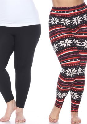 Plus Pack of 2 or 3 Leggings