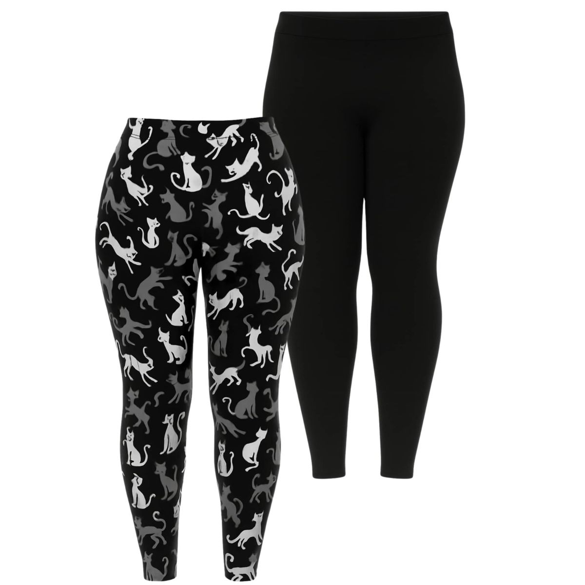 Women’s Halloween Cat Leggings 2-Pack